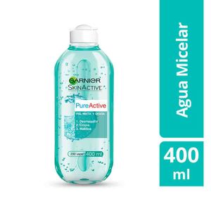 Agua Micelar para pieles grasas Todo en 1 Pure Active x 400ml Garnier Skin Active