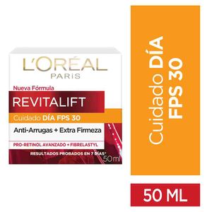 Crema de día anti-arrugas con FPS 30 Revitalift 50ml L'Oréal Paris Skin Care