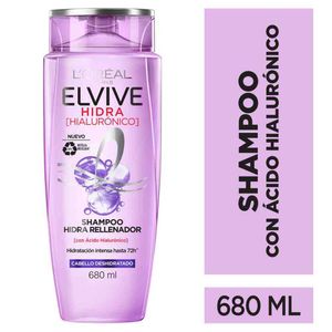 Shampoo Elvive Hidra Hialurónico Para Cabello Deshidratado 680 ML